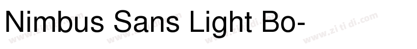 Nimbus Sans Light Bo字体转换